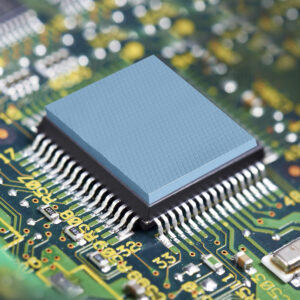 Parker Chomerics THERM-A-GAP PAD 30RB On PCB